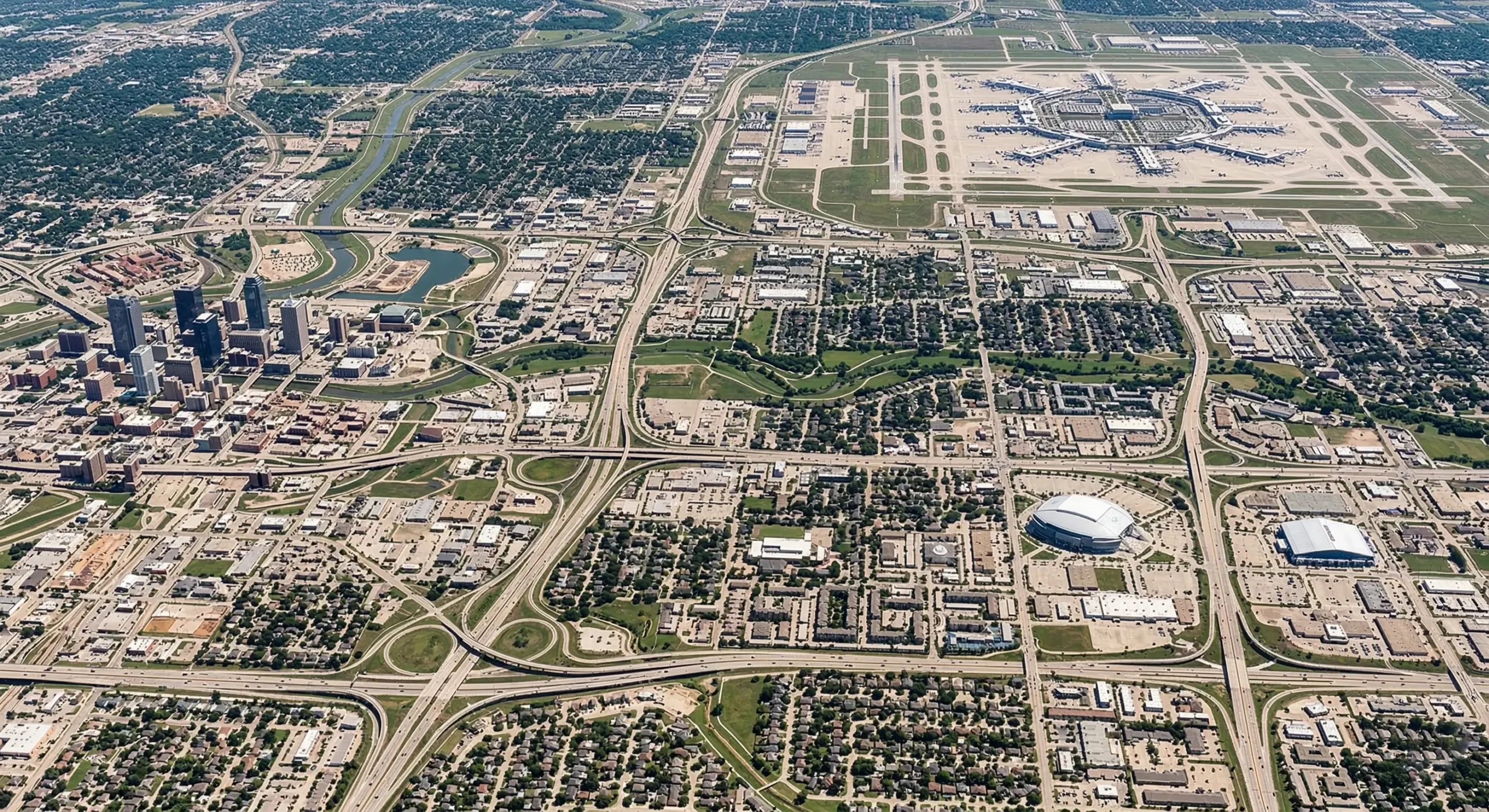 Tarrant County Texas skyline where 3E Dumpsters provides roll-off dumpster rental